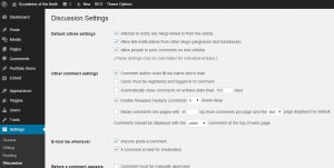 enable or disable WordPress comments