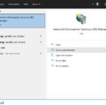 Start Internet Information Services (IIS) Manager as Administrator